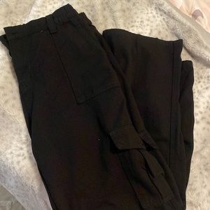 Black cargo pants